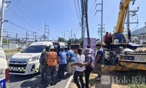 惨剧眼前上演！泰国电力工人20米高空坠落，当场身亡